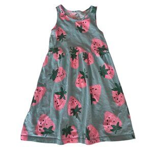 H&M Strawberry Dress Girls Size 4-6